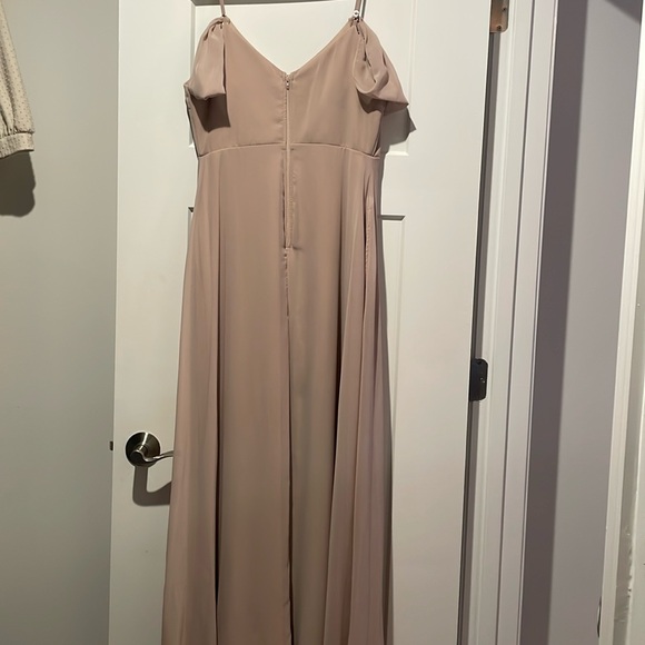 Birdy grey taupe bridesmaids dress. Size Medium. Worn once and dry cleaned - Picture 1 of 6